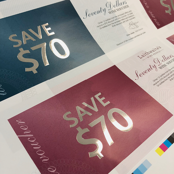 Wine Voucher Silver Foil